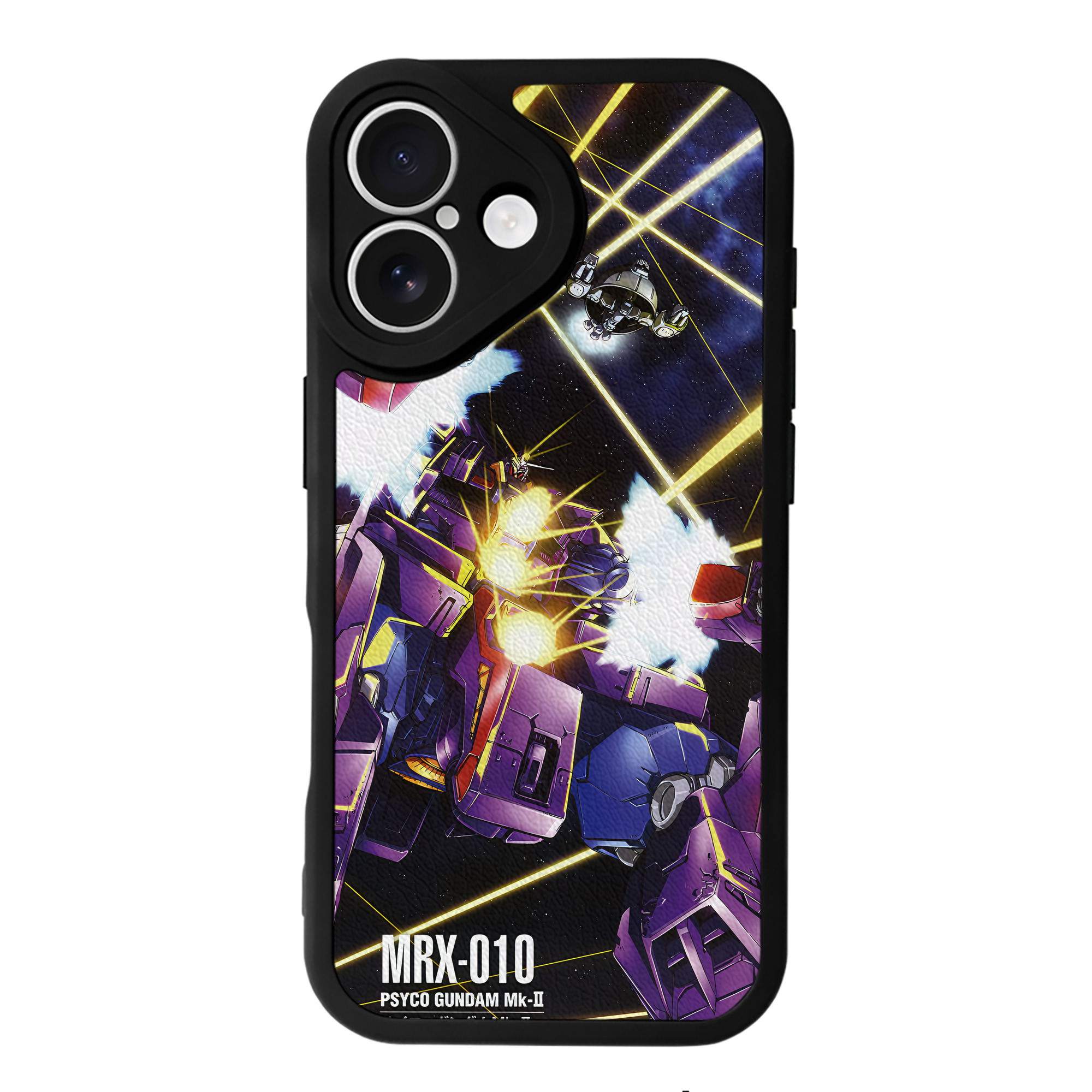 （画像用） 機動戦士ガンダム Mobile Suit Gundam 【iPhone 16シリーズ対応】シリコンスマホケース（レザー調） 材質：シリコン